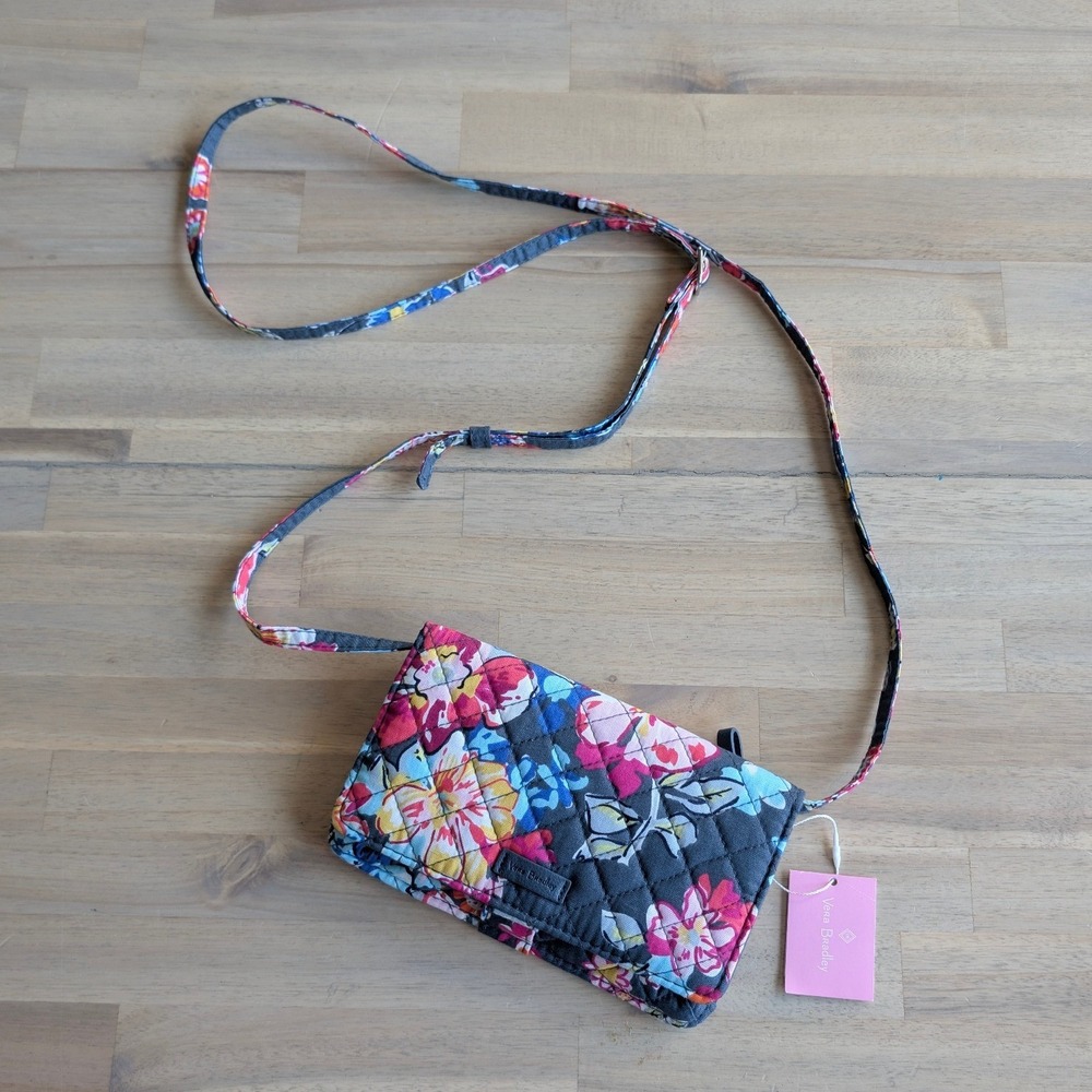 Vera Bradley Iconic RFID All Together Crossbody NWT Pretty Posies